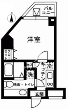 レジディア中野 1002 間取り図