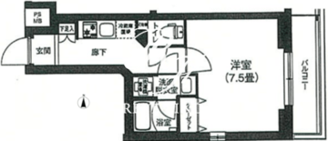 ルフレプレミアム上北沢 306 間取り図