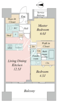 プライマル町屋 1103 間取り図