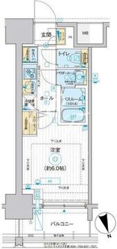 ディームス品川南大井 1014 間取り図