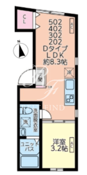 TAKAIDO ONE 302 間取り図