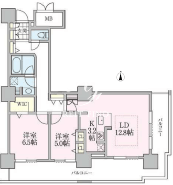 ロイヤルパークスタワー南千住 1412 間取り図