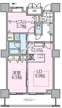 ロイヤルパークスタワー南千住 1814 間取り図