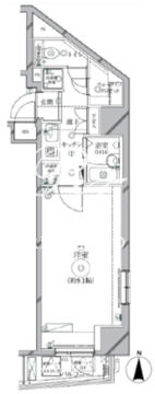 リクレイシア西麻布 1-1003 間取り図