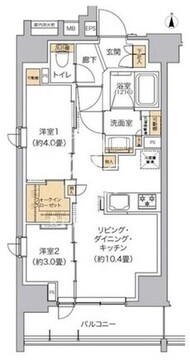 リビオメゾン東池袋 1202 間取り図