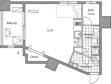 レジディア目白2 208 間取り図