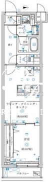 トラディス赤塚 406 間取り図