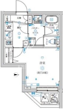 トラディス赤塚 201 間取り図