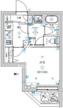 トラディス赤塚 401 間取り図