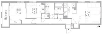 グランデュオ田園調布6 102 間取り図