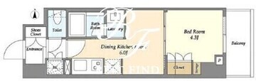 ラティエラ四谷 1002 間取り図