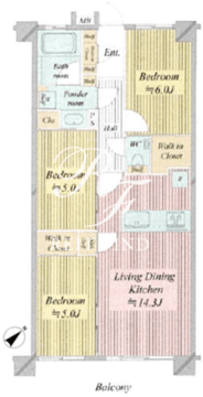 Nステージ船堀 206 間取り図