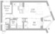 クラリティア都立大学 205 間取り図