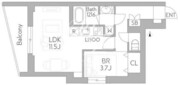 クラリティア都立大学 207 間取り図