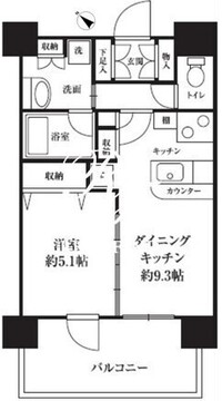 HF西新宿レジデンスイースト 602 間取り図