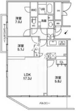 ライムレジデンス曳舟 218 間取り図