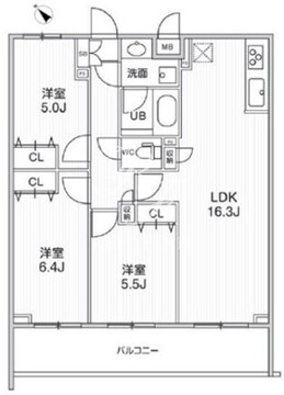 ライムレジデンス曳舟 412 間取り図