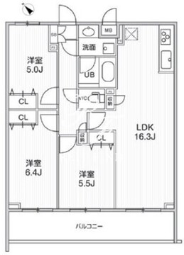 ライムレジデンス曳舟 512 間取り図