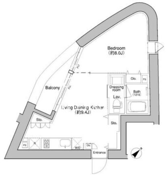 プラウドフラット新宿御苑 901 間取り図