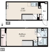 フラッフィー自由が丘 106 間取り図