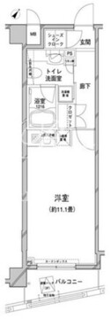 コンフォリア目黒八雲 402 間取り図