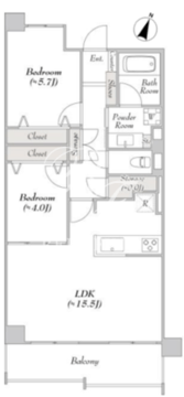 ルミークアン本郷 604 間取り図