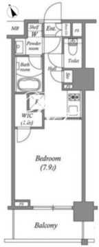 ザ・レジデンス赤坂檜町 610 間取り図