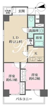 パークフラッツ日本橋馬喰町 501 間取り図