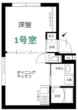 ブロンビュー西早稲田 301 間取り図