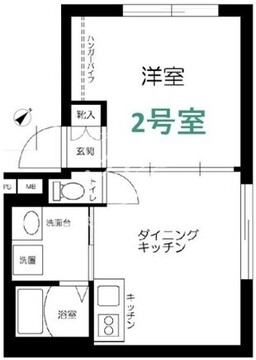 ブロンビュー西早稲田 202 間取り図