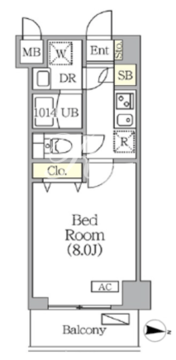 オルサス志村坂上 503 間取り図