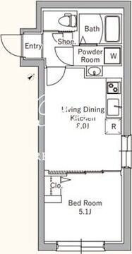 エルファーロ赤坂 302 間取り図