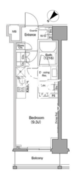 ザ・パークハビオ巣鴨 702 間取り図