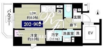 レガシア御茶ノ水 602 間取り図