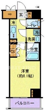 ディアレイシャス港区海岸 702 間取り図