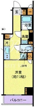 ディアレイシャス港区海岸 304 間取り図