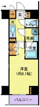 ディアレイシャス港区海岸 803 間取り図