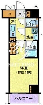 ディアレイシャス港区海岸 902 間取り図