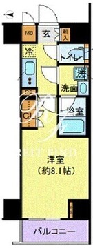 ディアレイシャス港区海岸 603 間取り図