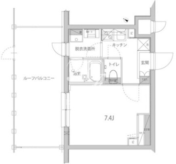 ハーモニーレジデンス品川高輪 402 間取り図