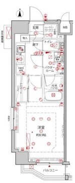 クレイシアIDZ王子 201 間取り図