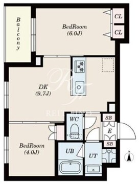 エスレジデンス高井戸イースト 202 間取り図