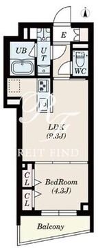 エスレジデンス高井戸イースト 204 間取り図