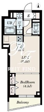 エスレジデンス高井戸イースト 403 間取り図