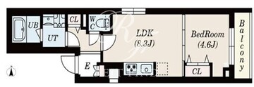 エスレジデンス高井戸イースト 406 間取り図