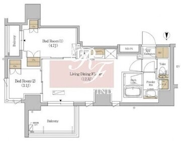 アーバネックス錦糸町ノース 601 間取り図