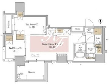 アーバネックス錦糸町ノース 501 間取り図