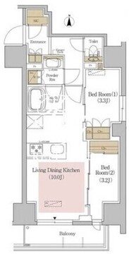 アーバネックス錦糸町ノース 1002 間取り図