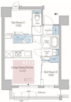 アーバネックス北上野 604 間取り図