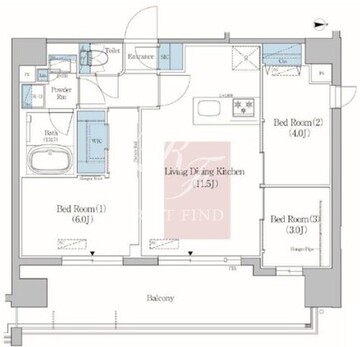 アーバネックス北上野 1302 間取り図